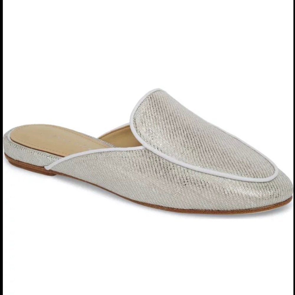 Etienne Aigner ‘Capri’ Silver Slip On Mule - Picture 3 of 11